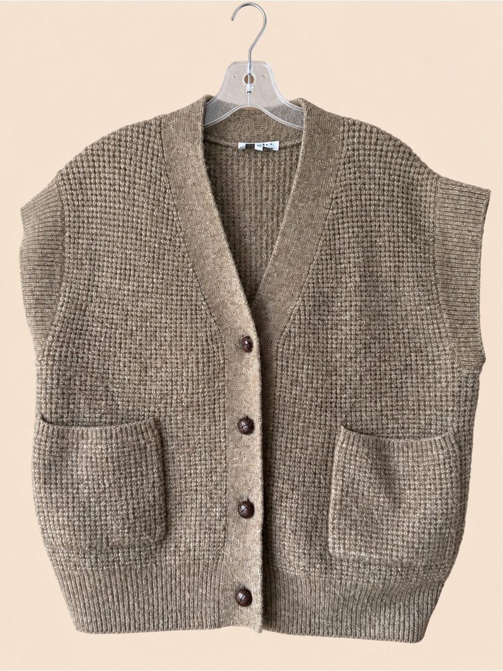 GrandpaCore Knit Wool Blend Sweater Vest S